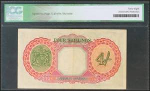 BAHAMAS. 4 Shillings. 1936. (Pick: ... 