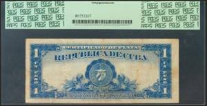 CUBA. 1 Peso. 1938. Certificado de ... 