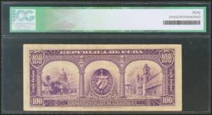 CUBA. 100 Pesos. 1938. (Pick: ... 
