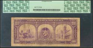 CUBA. 100 Pesos. 1943. Certificado ... 