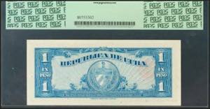 CUBA. 1 Peso. 1949. (Pick: 77a). ... 