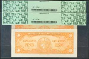 CUBA. Set of 2 banknotes of 50 ... 
