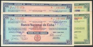 CUBA. Banco Nacional de Cuba. Set of 4 ... 