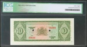 CURAÇAO. 10 Gulden. 1943. ... 