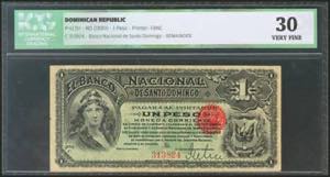DOMINICAN REPUBLIC. 1 Peso. 1889. ... 