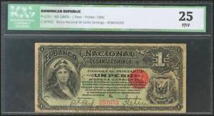 DOMINICAN REPUBLIC. 1 Peso. 1889. (Pick: ... 