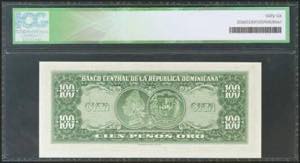 DOMINICAN REPUBLIC. 100 Pesos Oro. ... 