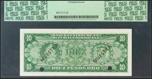 DOMINICAN REPUBLIC. 10 Pesos Oro. ... 