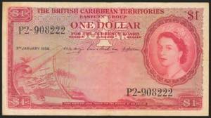 EAST CARIBBEAN STATES. 1 Dollar. 1956. ... 