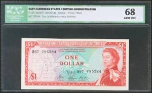 EAST CARIBBEAN STATES. 1 Dollar. 1974. ... 