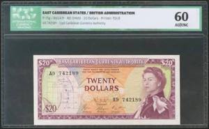 EAST CARIBBEAN STATES. 20 Dollars. 1965. ... 