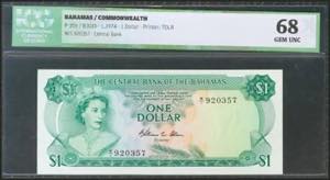BAHAMAS. 1 Dollar. 1974. (Pick: ... 