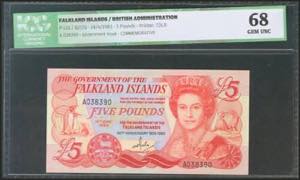 FALKAND ISLANDS. 5 Pounds. 14 June 1983. ... 