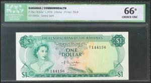 BAHAMAS. 1 Dollar. 1974. (Pick: 35a). ICG66* ... 