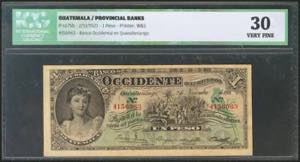 GUATEMALA. PROVINCIAL BANKS. 1 Peso. 2 ... 