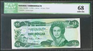 BAHAMAS. 1 Dollar. 1974. (Pick: ... 