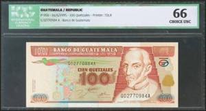 GUATEMALA. 100 Quetzales. 16 June 1995. ... 