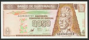 GUATEMALA. 50 Centavos de Quetzal. 1998. ... 