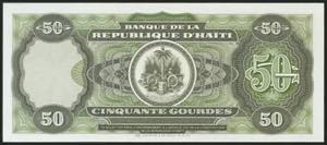 HAITI. 50 Gourdes. 1991. (Pick: ... 