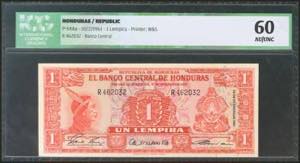 HONDURAS. 1 Lempira. 10 February 1961. ... 