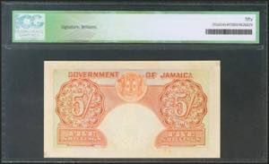 JAMAICA. 5 Shillings. 7 April ... 