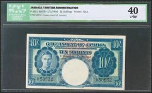 JAMAICA. 10 Shillings. 1 November 1940. ... 