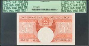 JAMAICA. 5 Shillings. 17 March ... 