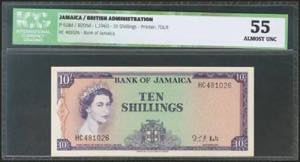 JAMAICA. 10 Shillings. 1960. (Pick: 51Bd). ... 