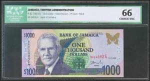JAMAICA. 1000 Dollars. 15 January ... 