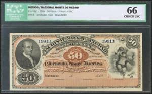 MEXICO. NACIONAL MONTE DE PIEDAD. 50 Pesos. ... 