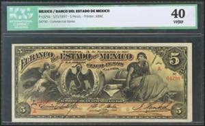 MEXICO. BANCO DEL ESTADO DE MEXICO. 5 Pesos. ... 
