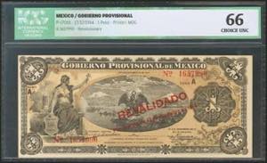 MEXICO. GOBIERNO PROVISIONAL. 1 Peso. 17 ... 