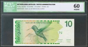NETHERLANDS ANTILLES. 10 Gulden. ... 