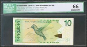 NETHERLANDS ANTILLES. 10 Gulden. 1 January ... 