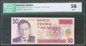 NICARAGUA. 50 Cordobas. 1991. ... 