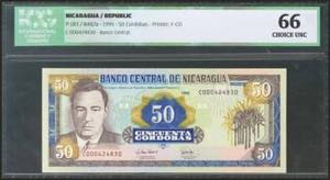NICARAGUA. 50 Cordobas. 1995. ... 