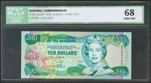 BAHAMAS. 10 Dollars. 1996. (Pick: 59a). ... 