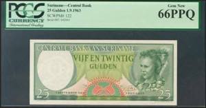 SURINAME. 25 Gulden. 1 September 1963. ... 