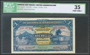 TRINIDAD AND TOBAGO. 1 Dollar. 1 May 1942. ... 