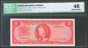 TRINIDAD AND TOBAGO. 1 Dollar. 1964. (Pick: ... 
