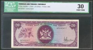 TRINIDAD AND TOBAGO. 20 Dollars. 1964. ... 