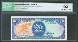 TRINIDAD AND TOBAGO. 100 Dollars. 1985. ... 