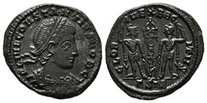 CONSTANCIO II.  Nummus. (Ae. 1,60g/17mm). ... 