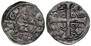 PEDRO II (1196-1213). Dinero (Ve. ... 