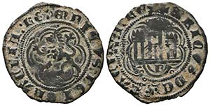 ENRIQUE III (1390-1406). Blanca (Ae. ... 