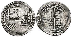FELIPE II (1556-1598). 1 Real. (Ar. ... 