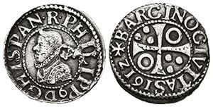 FELIPE III (1598-1621). 1/2 Croat. (Ar. ... 