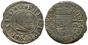 FELIPE IV (1621-1665). 16 Maravedís. (Ae. ... 