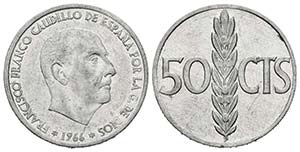 ESTADO ESPAÑOL (1939-1975). 50 Céntimos ... 