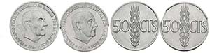 Conjunto de 2 monedas de 50 Céntimos de ... 